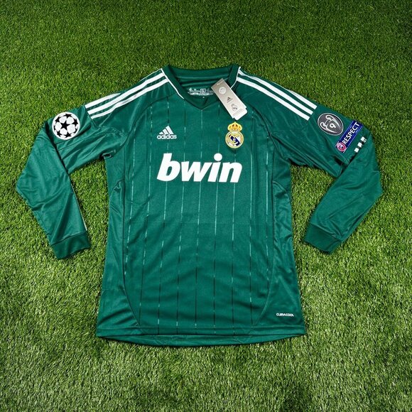 Adidas Ronaldo #7 Real Madrid 2012-13 Third Jersey Retro Green Long Sleeve - Picture 3 of 15